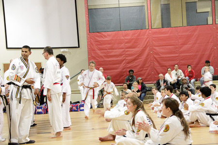 running to get their black belts