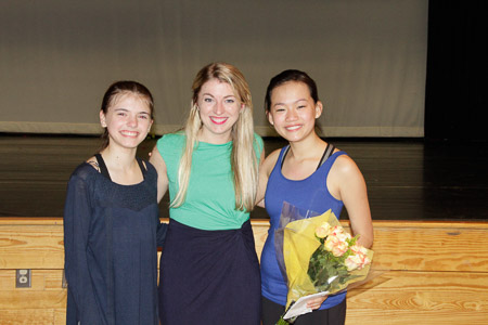 Ella, Ms. Lowder, and Olivia
