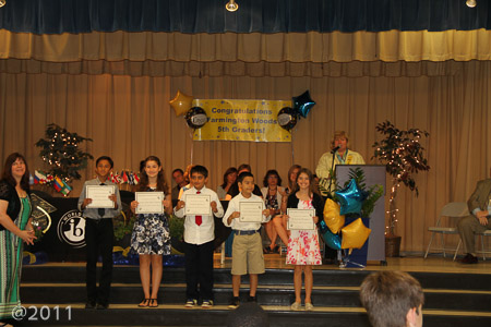 Ella receiving the Technology Award