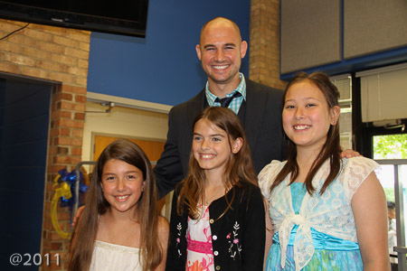 The girls with Mr. Werner
