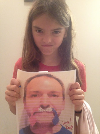 Ella hates Andrew's mustache