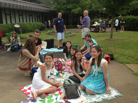 5th Grade picnic BEFORE the rain