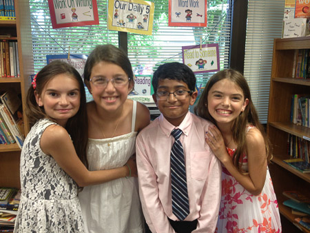 Shiloh, Melissa, Varun, and Ella