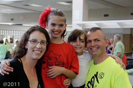 Family after the recital