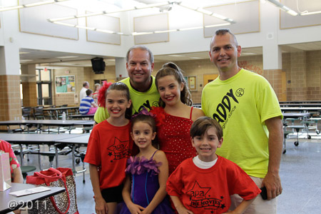 Warren dancers with the Pilkington Dancers (Steve, Sarah, and Leah)