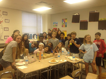 Ella's 6th grade class
