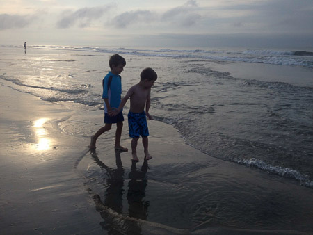 Early morning with Jonah and Eddie