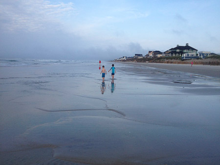 Early morning with Jonah and Eddie