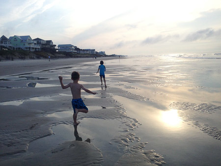 Early morning with Jonah and Eddie