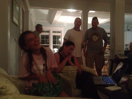 Ella's 12th birthday celebration starting with 2 mile run at midnight