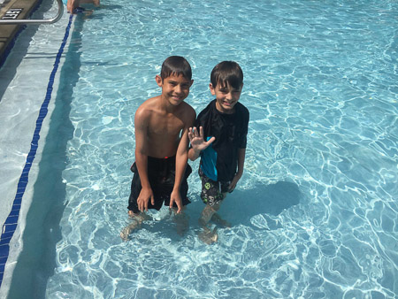 pool time