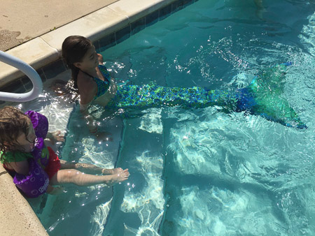 Mermaid in the pool!