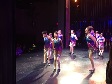 view from backstage