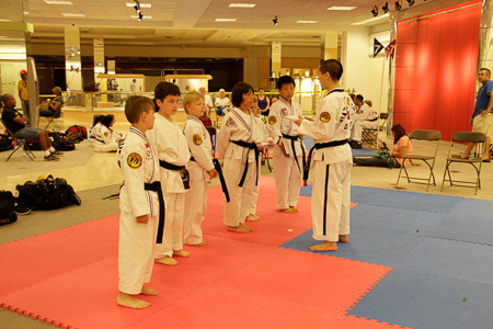 Local Tournament for Jonah and Andrew. Our first black belt competition.  
