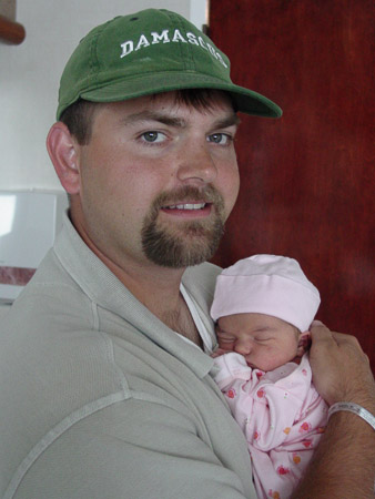 Getting ready to go home with Daddy