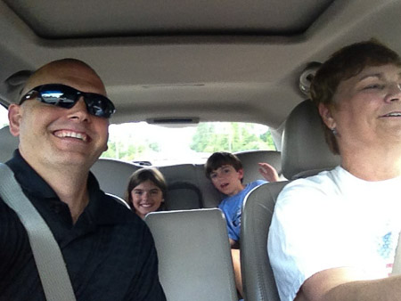 On their way to London-Thanks Grammie!