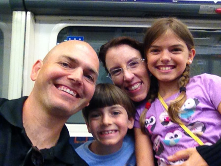London family selfie