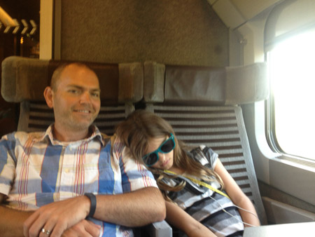 Train travel makes me sleepy