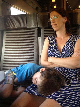 Train travel makes me sleepy