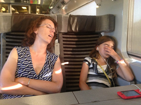 Train travel makes me sleepy