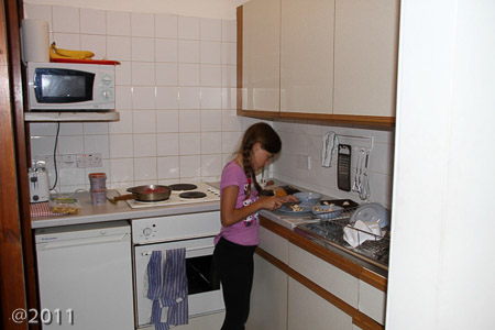 Tiny kitchen in Ashburn Gardens
