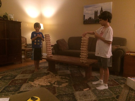 KAPLA challenge with Noah and Jonah
