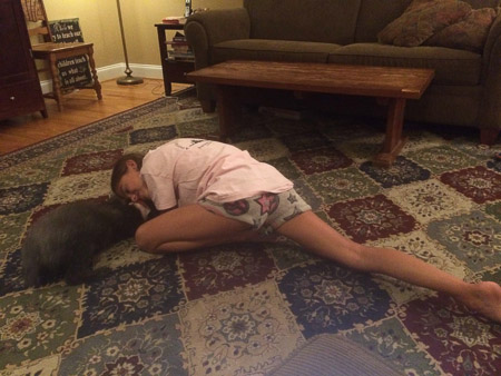 Yoga and stretching with Farley