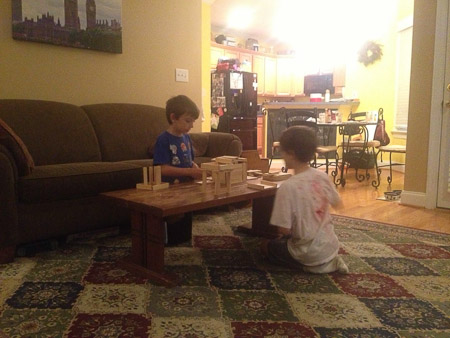 KAPLA challenge with Noah and Jonah