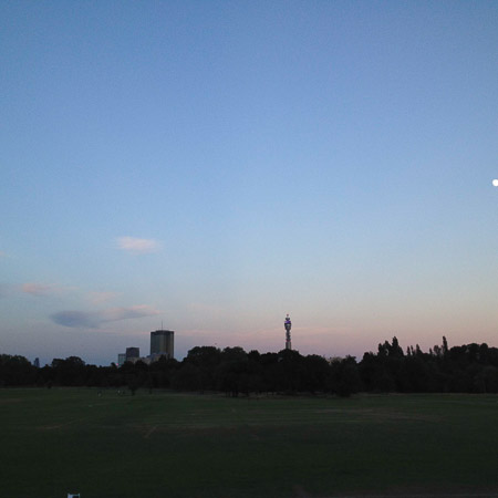 View of BT Tower--means you are almost home