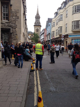 Saw Inspector Lewis being filmed in Oxford