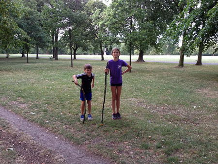 Regent's Park after dinner--our favorite evening activity