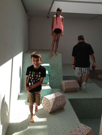 Brutalist Playground--the kiddos favorite place to hang out