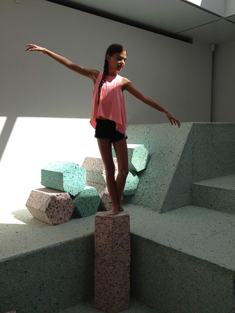 Brutalist Playground--the kiddos favorite place to hang out