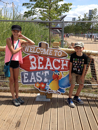 Beach day at the Olympic Park