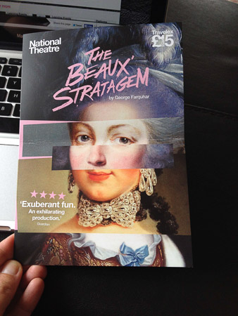Date Night: NAtional Theatre to see Beaux Strategem