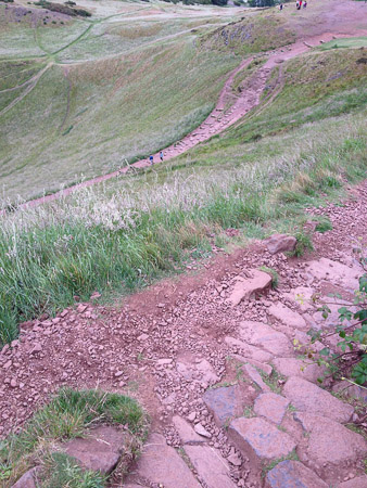 back down the hill