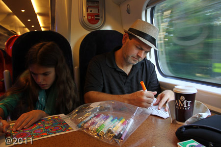 Train to Ferry to Dublin Ireland