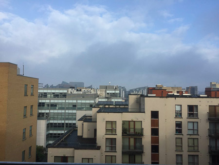 View from Air B&B Dublin