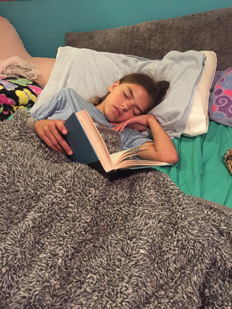 Sleeping with a book