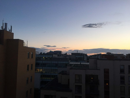 View from Air B&B Dublin