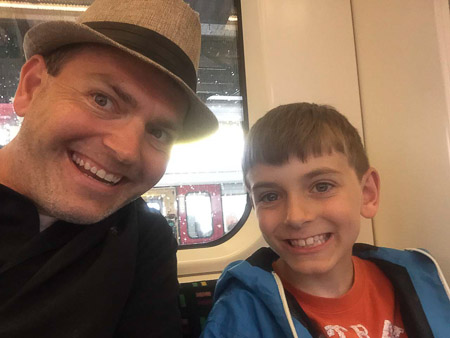 on the tube 
