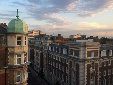 View from the living room of Hampden House