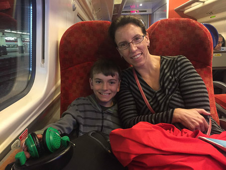 Train to Ferry to Dublin Ireland