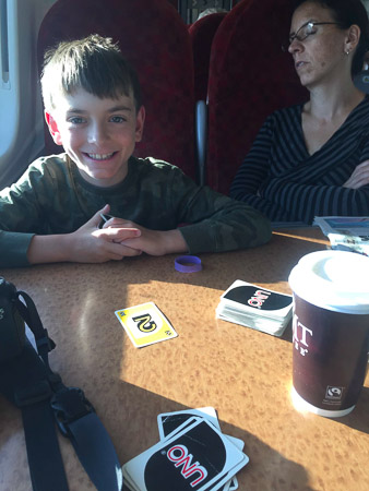 Train to Ferry to Dublin Ireland
