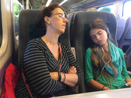Train to Ferry to Dublin Ireland