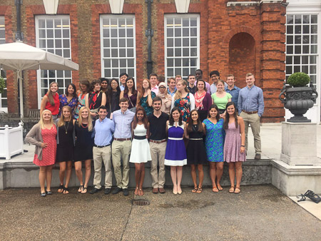 Tea at the Orangery with the students from Engineering in London program