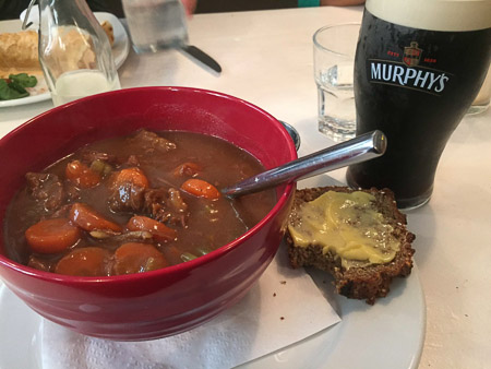 First meal in Dublin