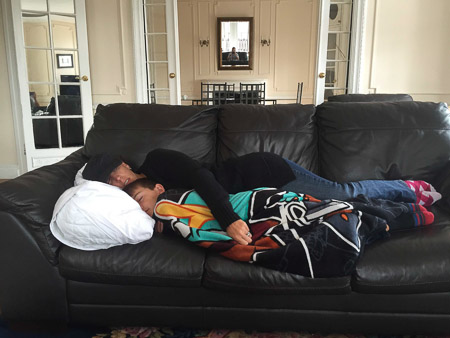 Sleeping off the jet lag
