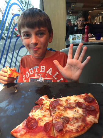 Pizza Express--Jonah's favorite