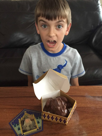 Jonah's chocolate frogs